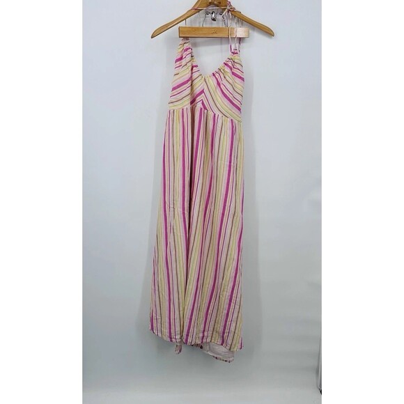 Old Navy Women’s Pink  Striped Tiered Maxi Tank Dress Sundress‎ Size XXL 2XL - Picture 3 of 12